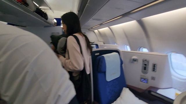 Boarding China Eastern Airbus A330 for Shanghai from Seoul
