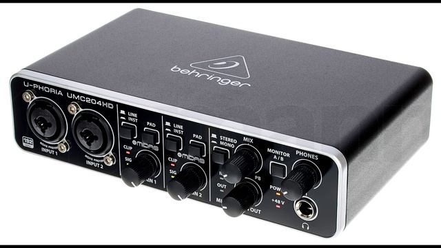 Behringer UMC204HD Test préamps