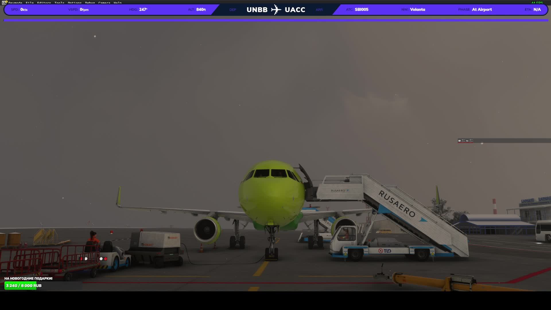 MSFS2020, FSLabs A321-200 SL, SBI005, Vatsim, Barnaul(UNBB) - Astana(UACC)