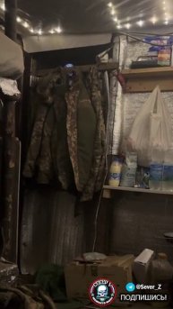 Прилет российского снаряда по блиндажу противника на одном из направлений в зоне СВО,кадры от против