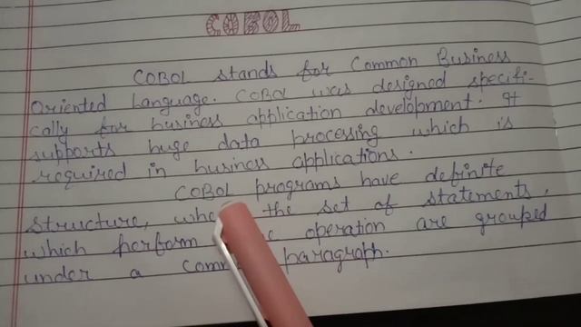 High level languages.What is COBOL language? Full form of COBOL @simanstudies
