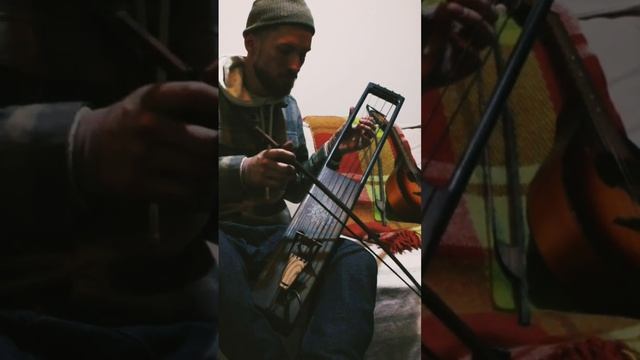 bass tagelharpa 4 strings improvisation