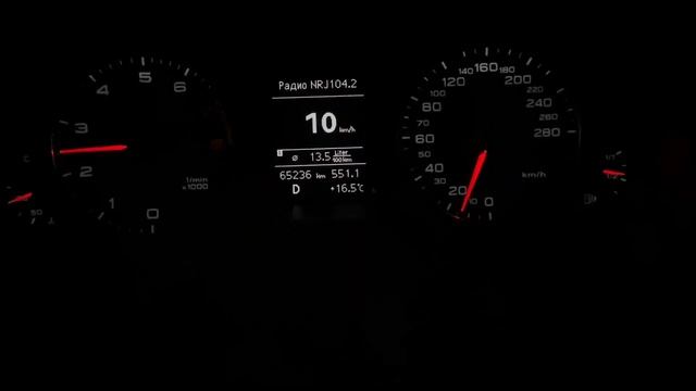 My Audi A4 (b8 fl), 2014, 120 hp, full stock, accelerations