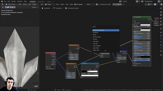 Procedural Crystal Material (Blender Tutorial)