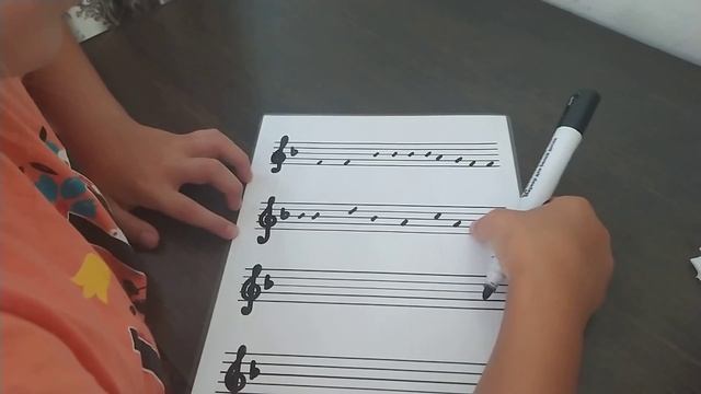 Учимся читать ноты с программой софт Моцарт, Таня, 10 лет