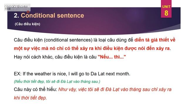 Unit 8 LANGUAGE FOCUS