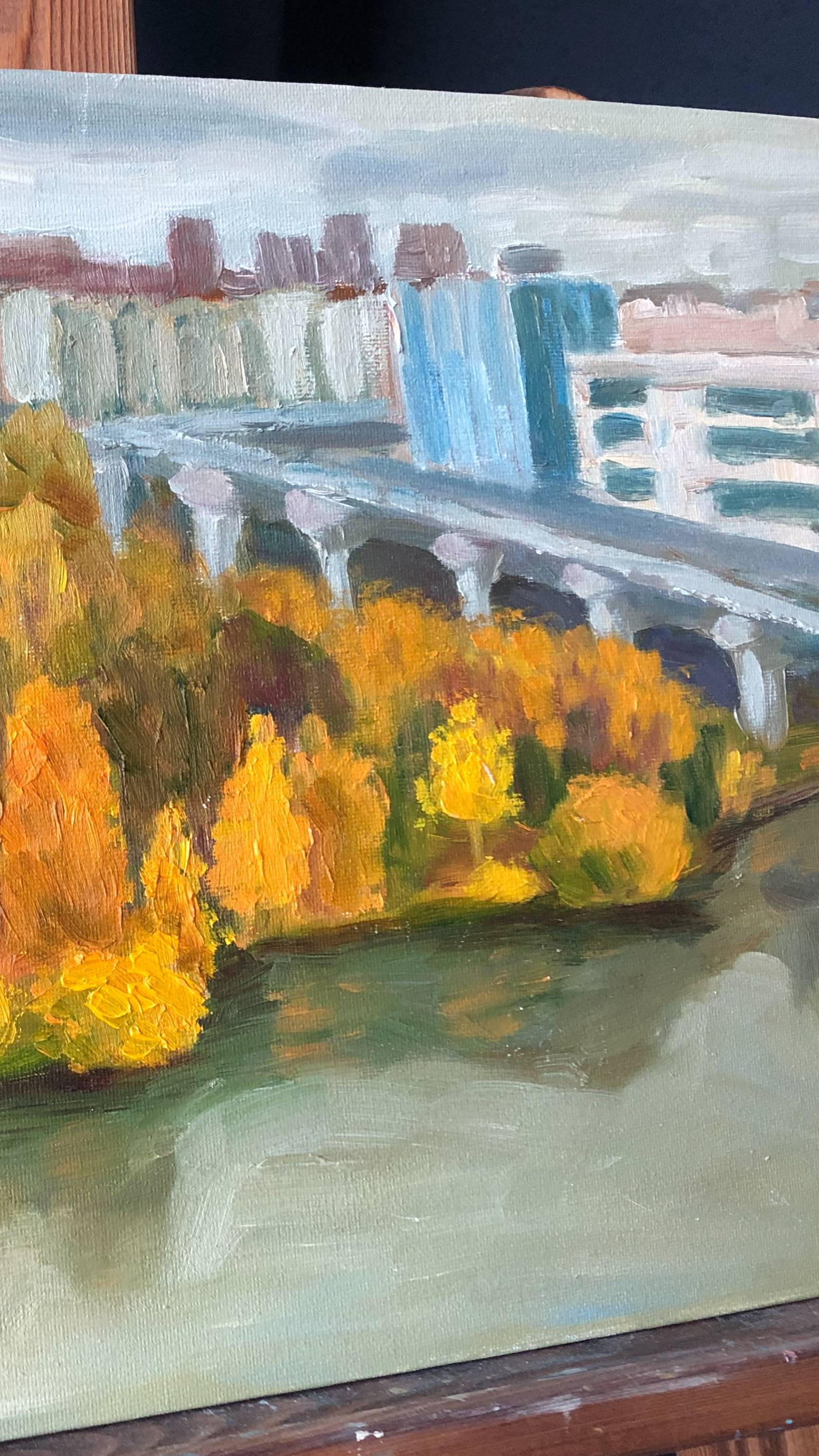 Осень. #painting #art #творчество #пейзаж #oilpainting #autumn #живопись #oil #осенний