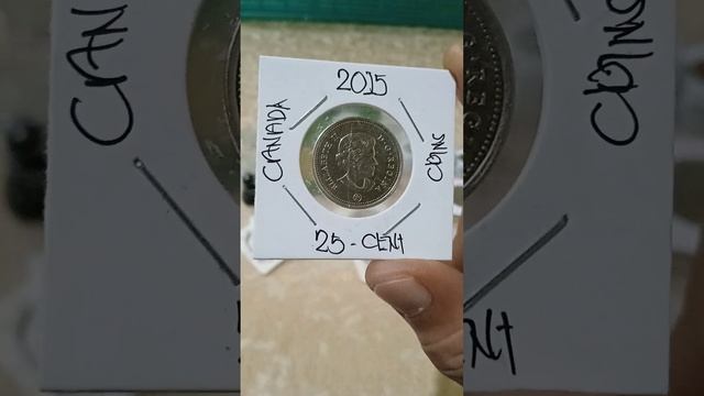Canada coins (25-cent)years (2015 ) vlog world coins