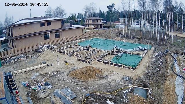 Строительство фундамента за 1.5 минуты.