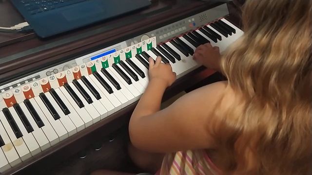Учимся читать ноты с программой софт Моцарт, Татьяна, 10 лет