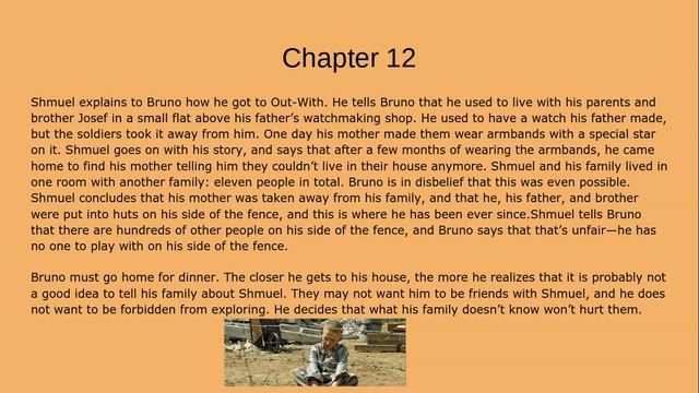 The Boy in the Striped Pajamas Summary