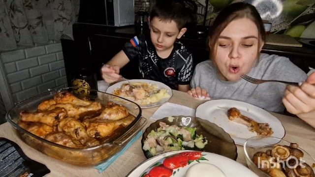 МУКБАНГ С ТЕТЕЙ ЮЛЕЙ!ВЕСЕЛЫЙ УЖИН#МУКБАНГ#ЕДА#ВКУСНАЯЕДА#ДИЕТА#ХУДЕЕМ