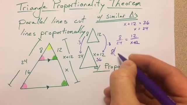Triangle Proportionality Theorem (Level 1)