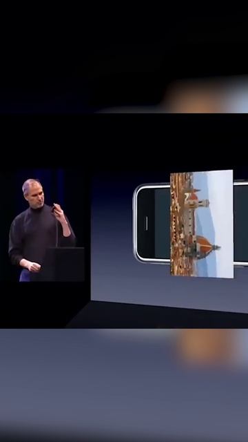 Стив Джобс показывает реализацию фото в первом iPhone (2007)