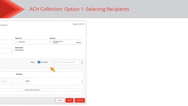 Hanmi Business Online Banking - Creating an ACH Collection