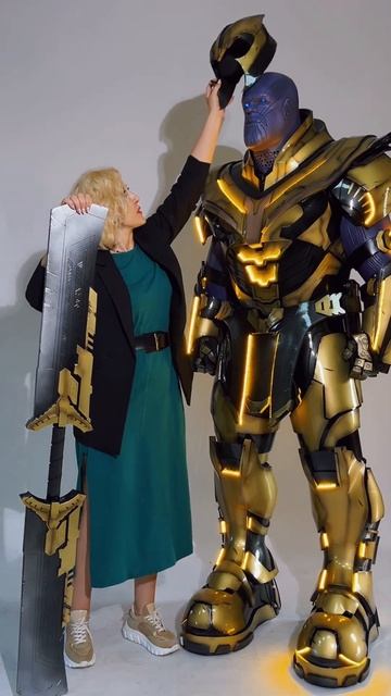 Костюм ТАНОСА высотой 2.4 м. #thanos #cosplay #transformers #лигароботов