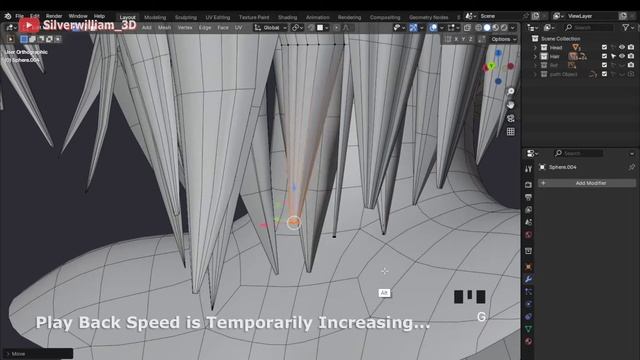 Blender tutorial modeling and texturing Anime Hair