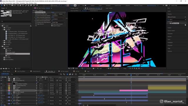 Animating a Glitch Effect Youtube Intro in After Effects