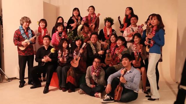 Korea Ukulele Ensemble - Behind the scenes - At the poster shooting.