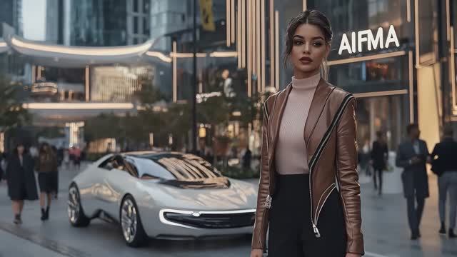 AI Fashion Mega-City Часть 15 - Вечерняя прогулка в Центральном районе AIFMA AI Fashion Metropolis