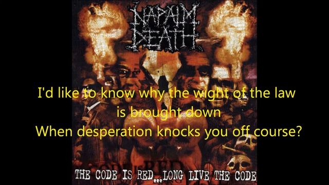 Vegetative State Napalm Death With Lyrics HD