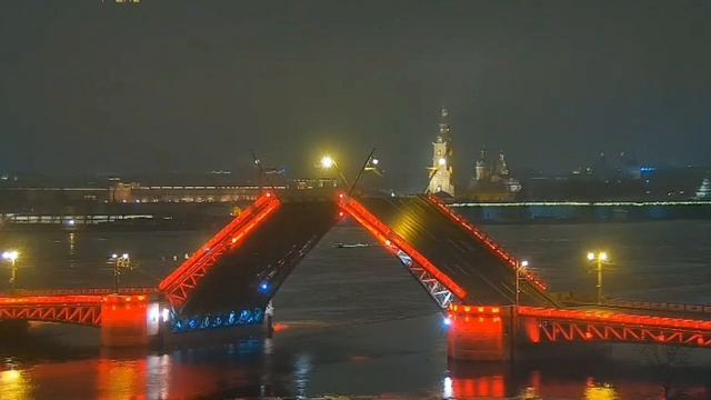 Дворцовый мост в карасном 29.01.2025