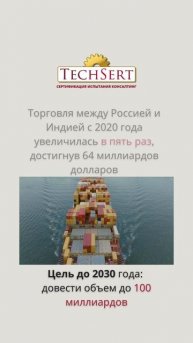 🇮🇳 Товарооборот 🇷🇺 России и Индии вырос в 5 раз