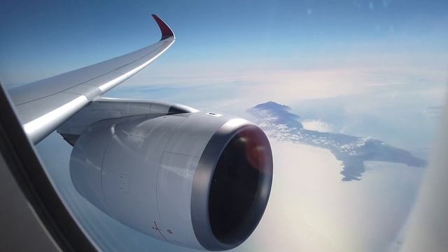 【Flight Tour】 Qatar Airways QR 145  Airbus A350-900  Business Class Doha to Barcelona