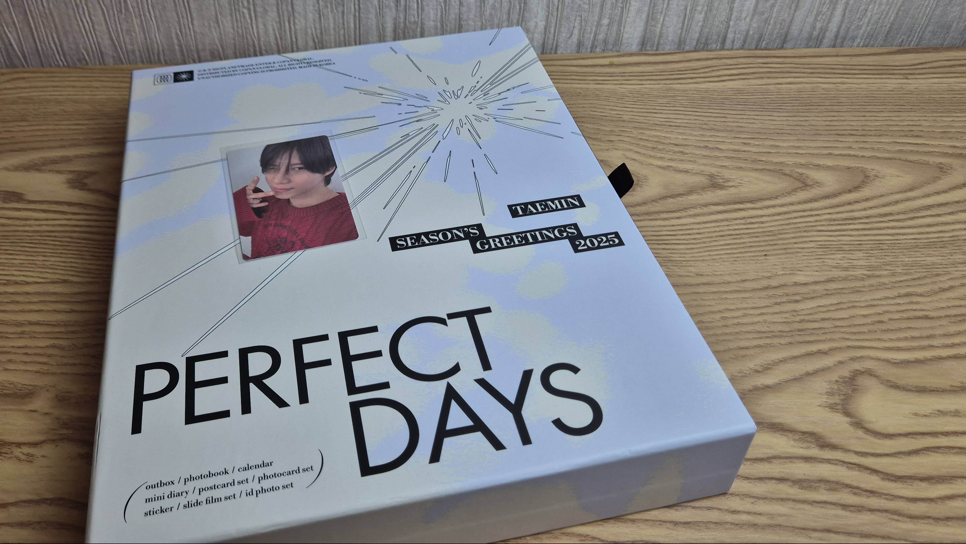 TAEMIN PERFECT DAYS season's greetings 2025