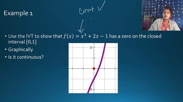 Calc 3.2 - Existence Theorem Intermediate Value