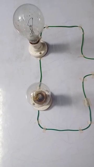 which series bulb will glow brighter