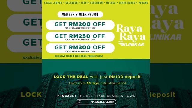 PROBABLY the best tyre deals in town are HERE!