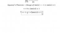 Calculus Help: Find the limits - lim (n→∞) (1+|sin(n) |)/2n - Squeeze's Theorem - Techniques