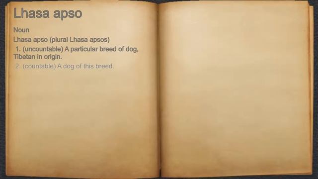 What does Lhasa apso mean?