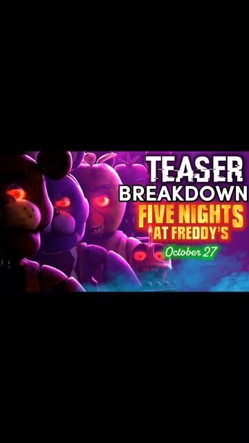 Five Nights at Freddy’s Movie Poster REVEALED! 😁 #fnaf #fivenightsatfreddys #fnafmovie #shorts