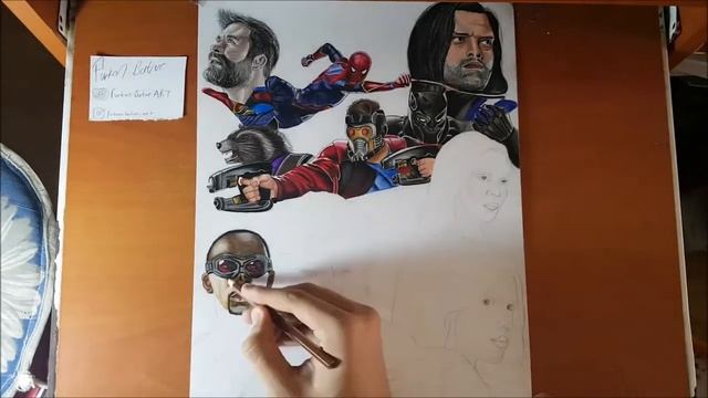 Drawing Avengers Infinity War Poster