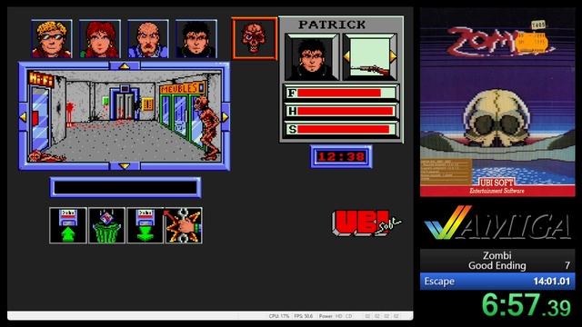 Zombi (Amiga) Speedrun in 13m 45s