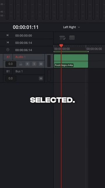 How to create stereo audio effects with a tracker in DaVinci Resolve