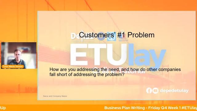 Business Plan Writing  - Friday Q4 Week 1 #ETUlayLevelUp