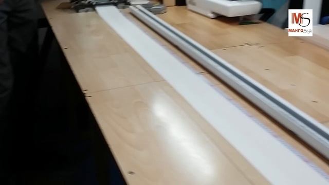 Нарезка ткани для вертикальных жалюзи
