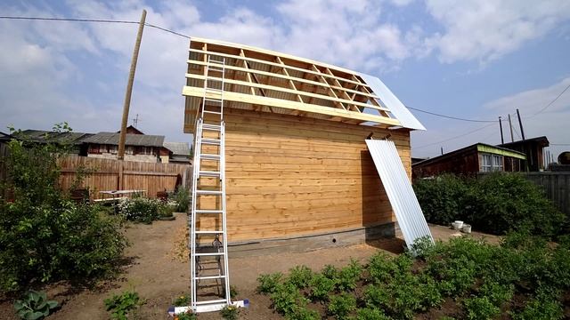 Строительство садового домика в Зеленогорске. ч. 10
