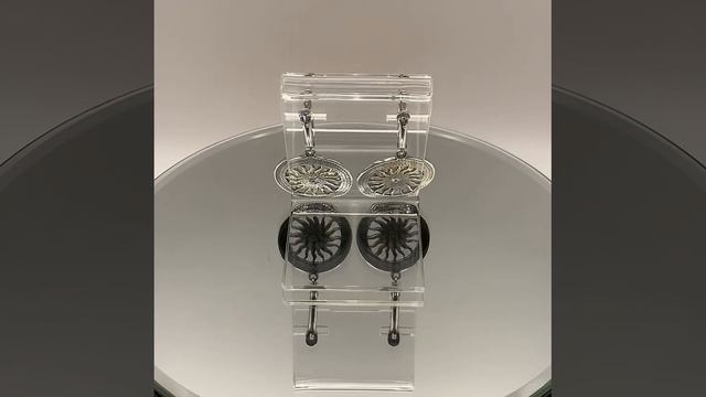 Серьги бижутерия Солнце с бесцветным стеклом PRECIOSA А3469998ч1