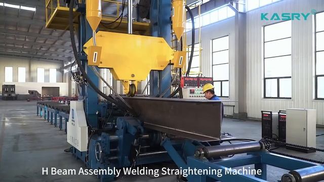 H beam assembly welding straightening machine