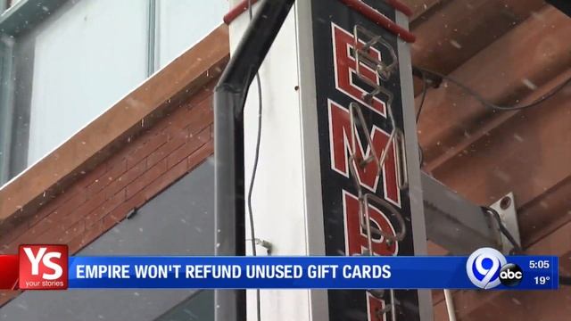 Empire owner provides update on unused gift cards: Your Stories