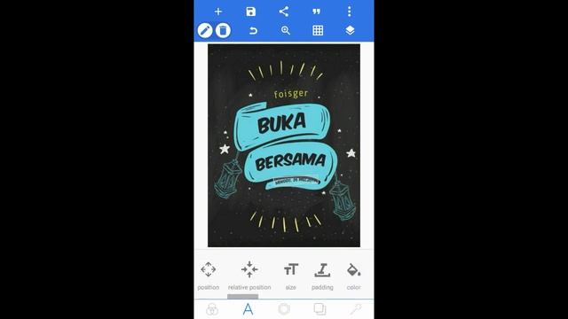 tutorial membuat poster bukber di android #tutorial9