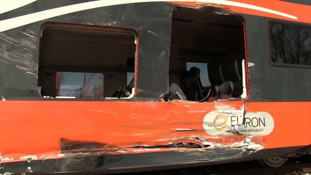 Штадлерский дизель-поезд после крушения / Stadler DMU after an accident