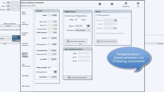 Rechnung schnell und einfach erstellen. Software Faktura Manager Hausmeister Tutorial