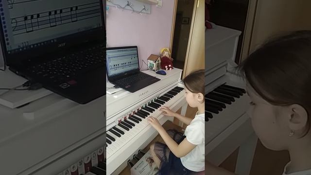 Учимся читать ноты с программой Софт Моцарт Маша, 8 лет г.Чайковский