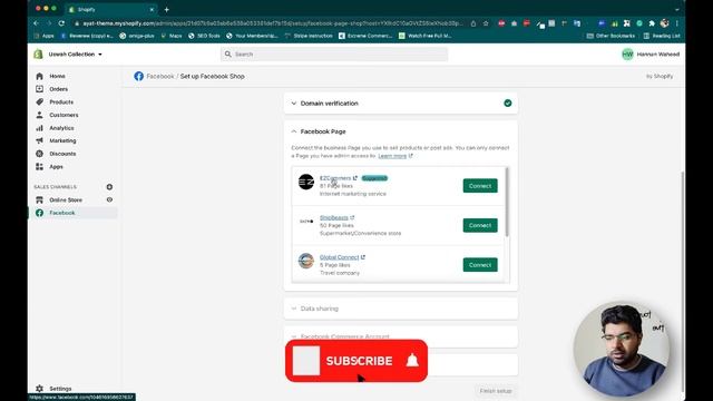 Easily connect your facebook business account with shopify store | Facebook Sales channel shopify