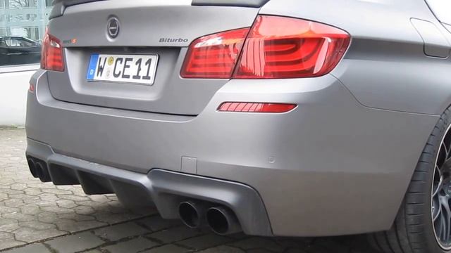 BMW F10 M5 - Manhart MH5 S Biturbo - Exhaust sound
